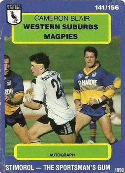 1990 Stimorol NRL #141 Cameron Blair Front